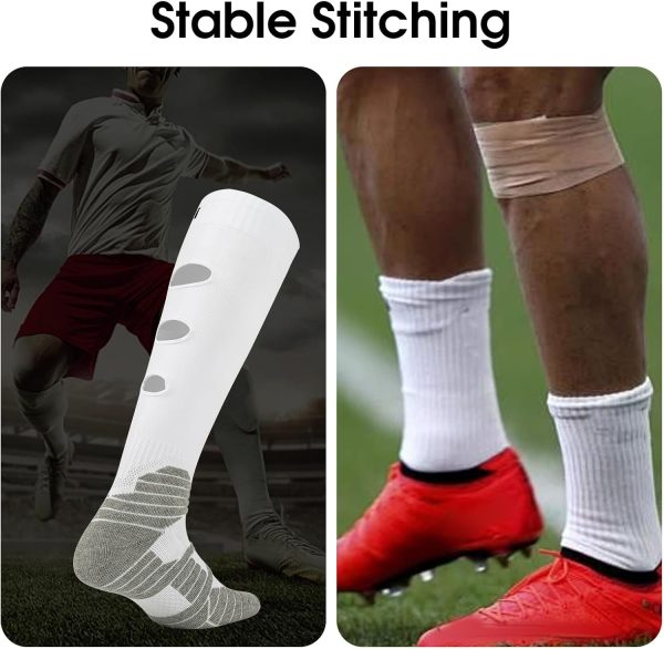 XIOVI Soccer Socks for adults Team Sport Circulation Support Socks Preventing Cramps Sports Outfit-1 Pairs - Image 4