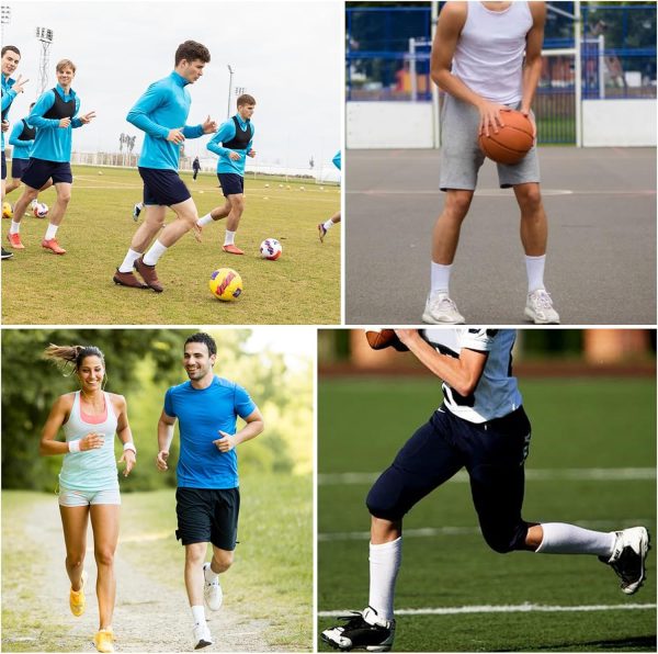 XIOVI Soccer Socks for adults Team Sport Circulation Support Socks Preventing Cramps Sports Outfit-1 Pairs - Image 5